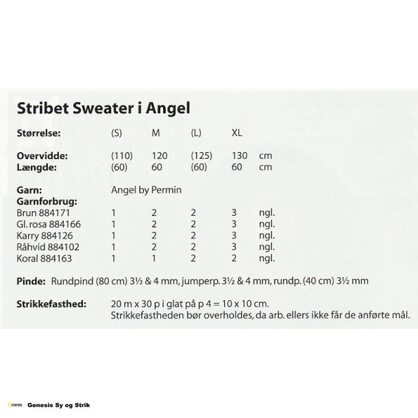 Stribet Sweater i Angel