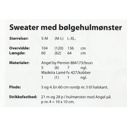 Sweater med blgehulmnster