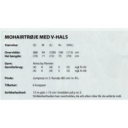 Mohairtrje med V - hals