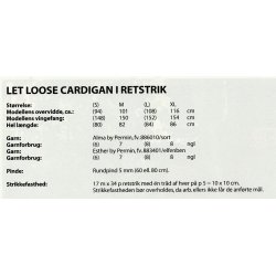 Let loose Cardigan i retstrik