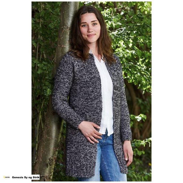 Let loose Cardigan i retstrik