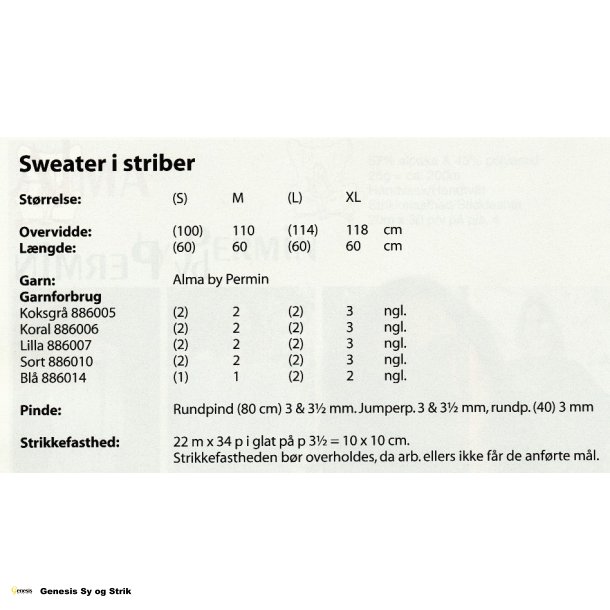 Sweater i striber