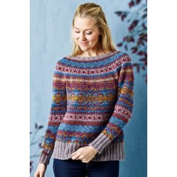 Sweater med mnsterborter