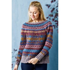 Sweater med mnsterborter