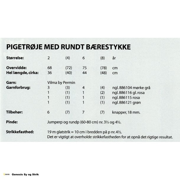 Pigetrje med rundt brestykke