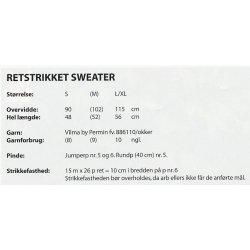 Retstrikket sweater