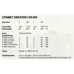Stribet Sweater i Vilma