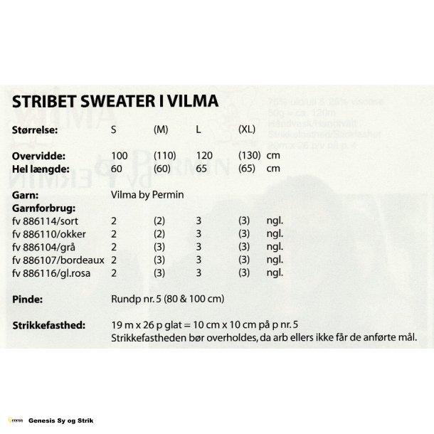 Stribet Sweater i Vilma