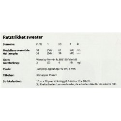 Retstrikket Sweater