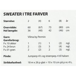 Sweater i tre farver
