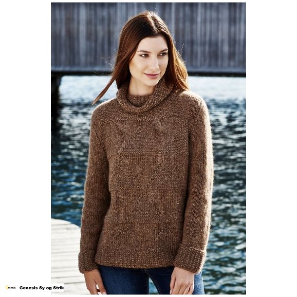 Sweater med grafisk mnster