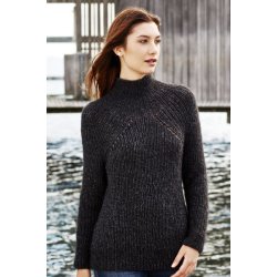 Sweater med dyb raglan