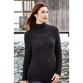 Sweater med dyb raglan