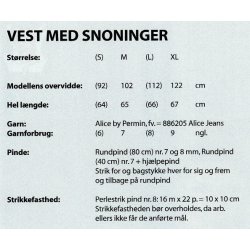 Vest med snoninger