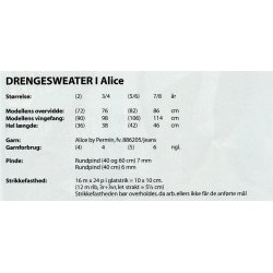 Drengesweater i Alice