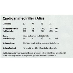 Cardigan med riller i Alice
