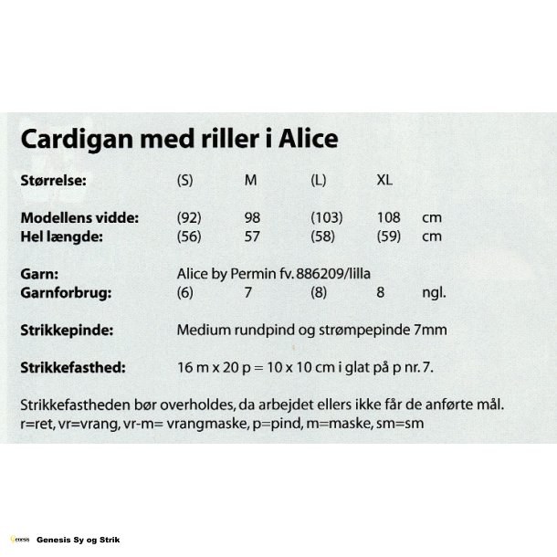 Cardigan med riller i Alice
