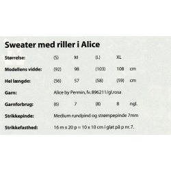 Sweater med riller i Alice