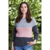Raglan Sweater med striber