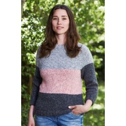 Raglan Sweater med striber