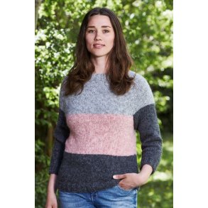 Raglan Sweater med striber