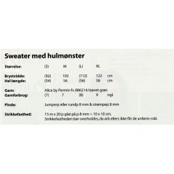 Sweater med hulmnster