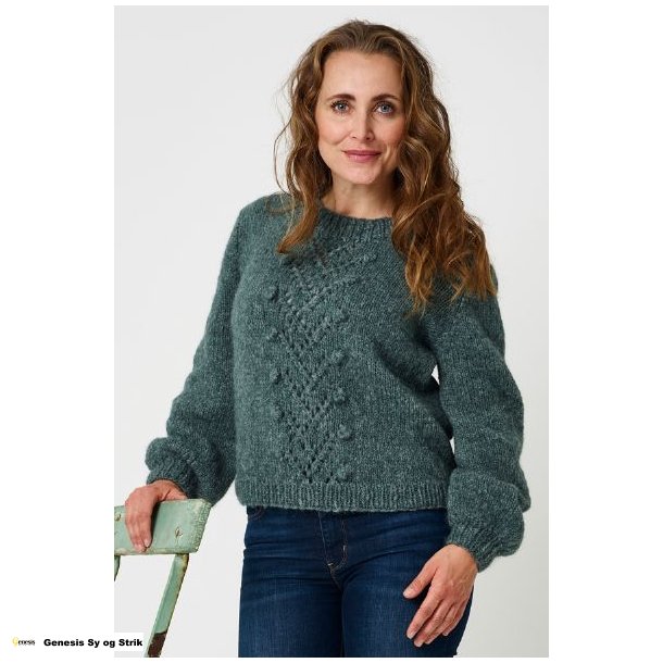 Sweater med hulmnster