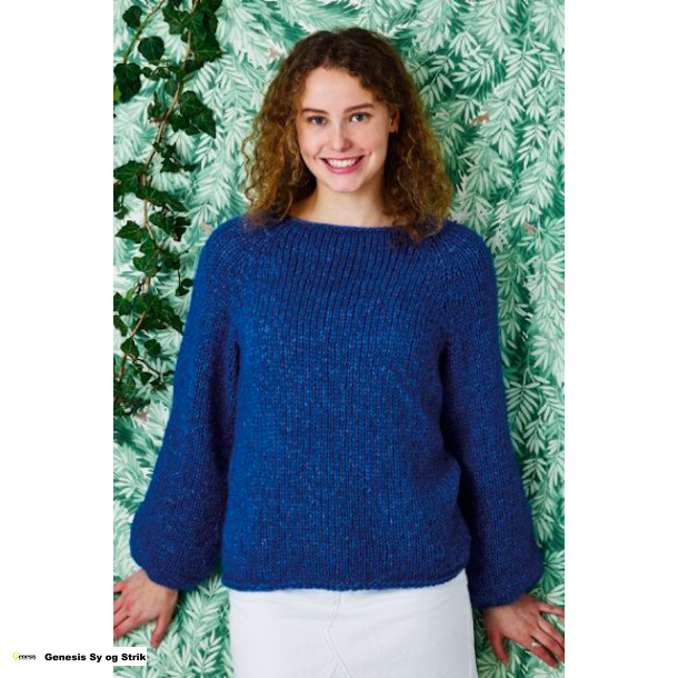 Raglanbluse m/lange rmer