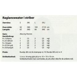 Raglansweater i striber