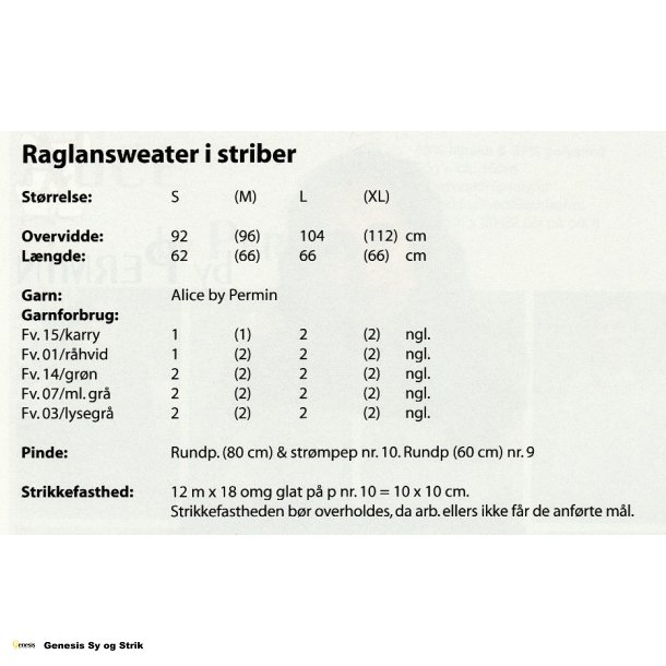 Raglansweater i striber