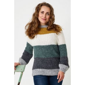 Raglansweater i striber