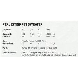Perlestrikket sweater