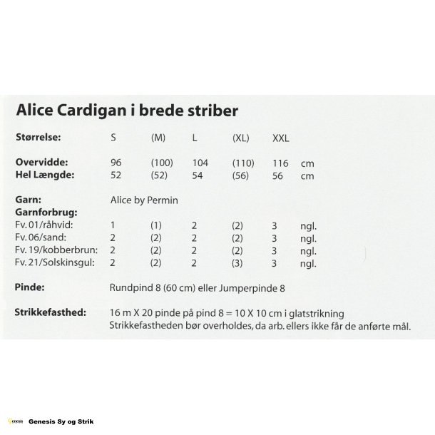 Alice Cardigan i brede striber