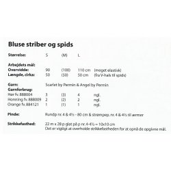 Bluse striber og spids