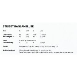 Stribet raglanbluse
