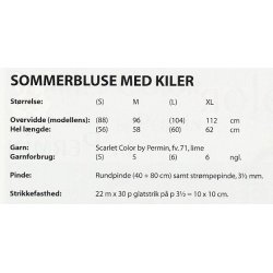 Sommerbluse med kiler