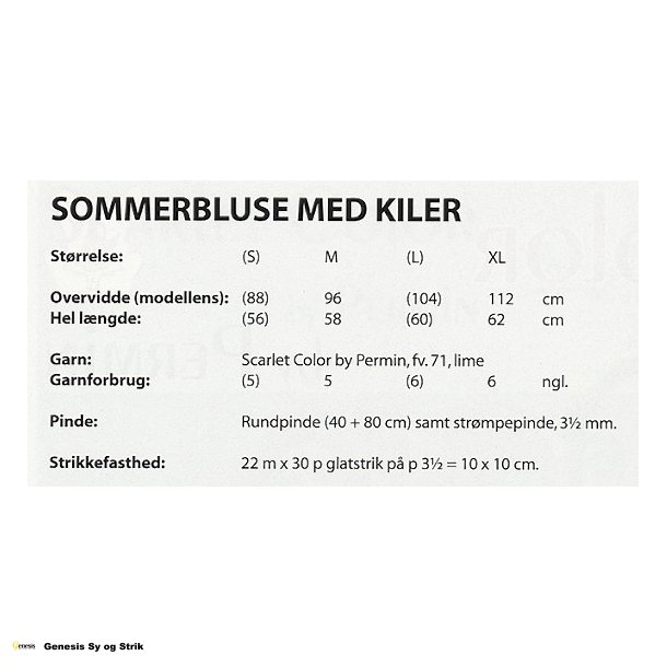 Sommerbluse med kiler