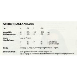 Stribet Raglanbluse