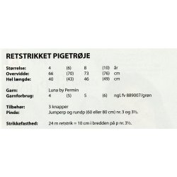 Retstrikket pigetrje