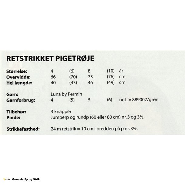 Retstrikket pigetrje