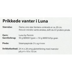 Prikkede vanter i Luna
