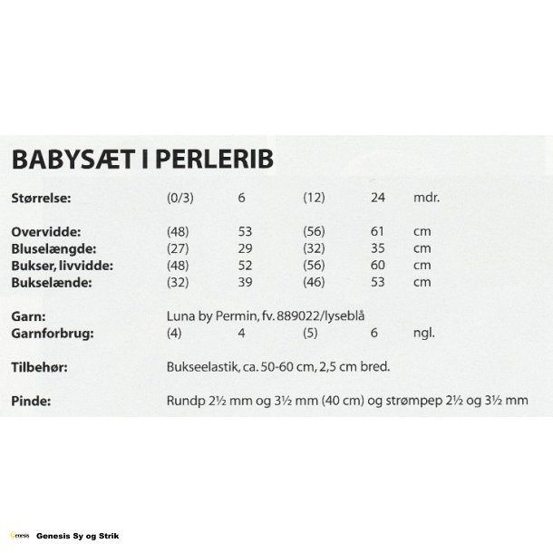 Babyst i perlerib