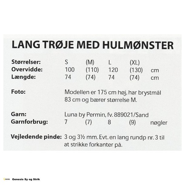 Lang trje med hulmnster