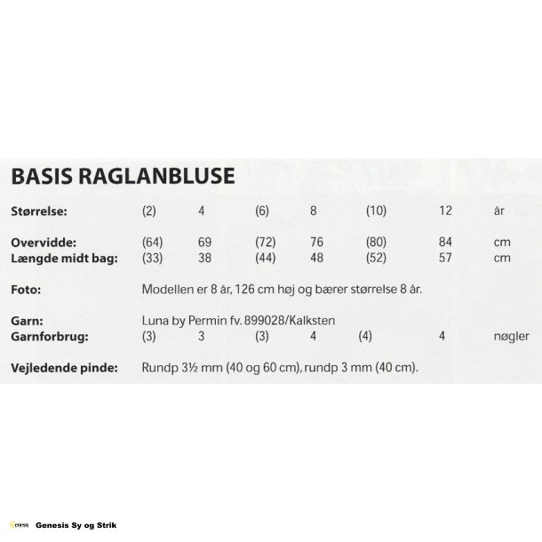 Basis Raglanbluse