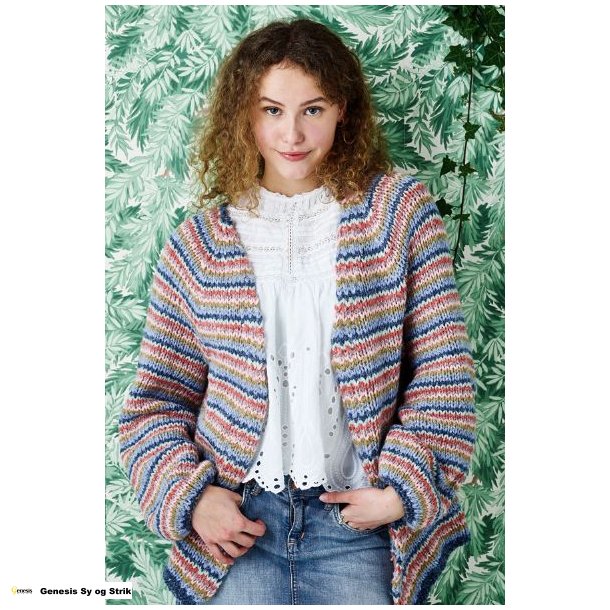 Isabella stribet trje i 2 tr. og 8 farver