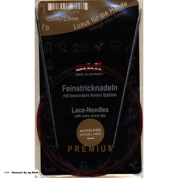 ADDI faste rundpinde 120 cm - 2.50 mm