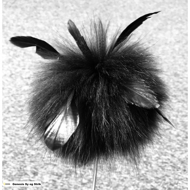 Pompon / pelskvast - Vaskebjrn