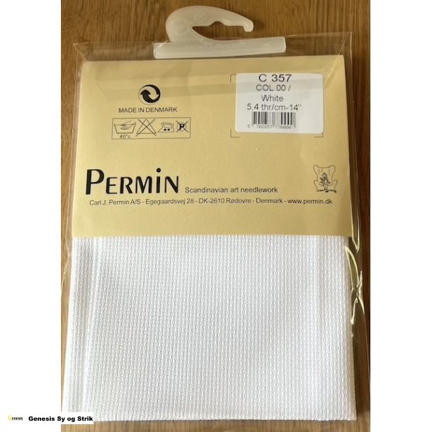 Hvidt Aida broderistof