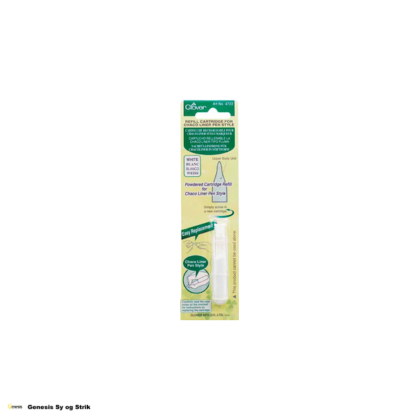 CLOVER - Chaco liner pen style - genopfyldning - Hvid