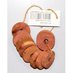 Cedertr� ringe - Beskyttelse mod skadevoldende insekter som m�l og pelsbiller.